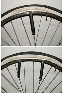 smontaggio copertone bicicletta